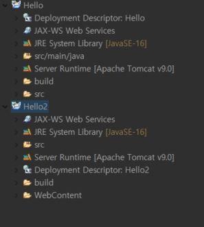 프로젝트 구조 변경 Changing structure of Dynamic Web Project | WHK